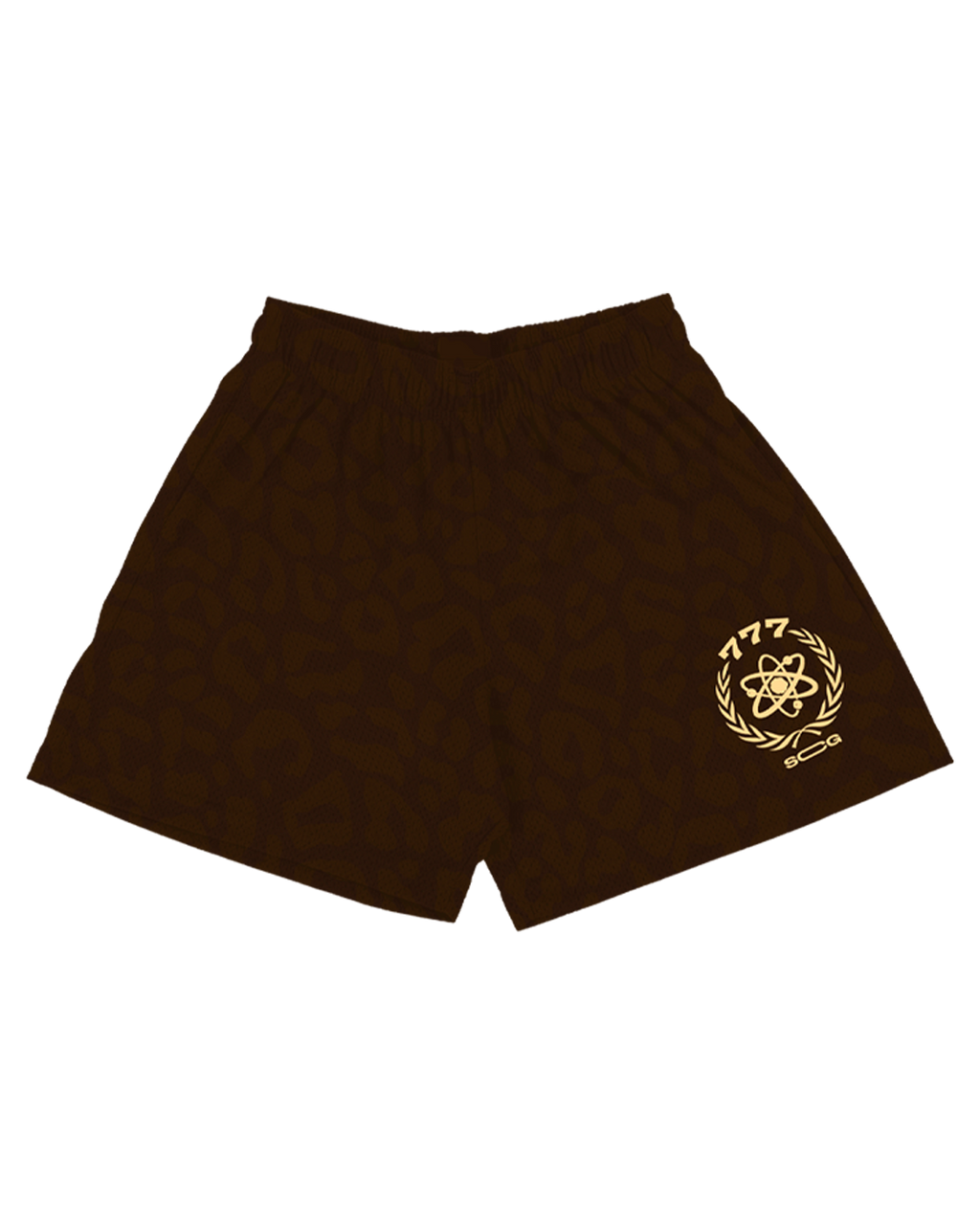 LEOPARD SHORTS (BROWN)