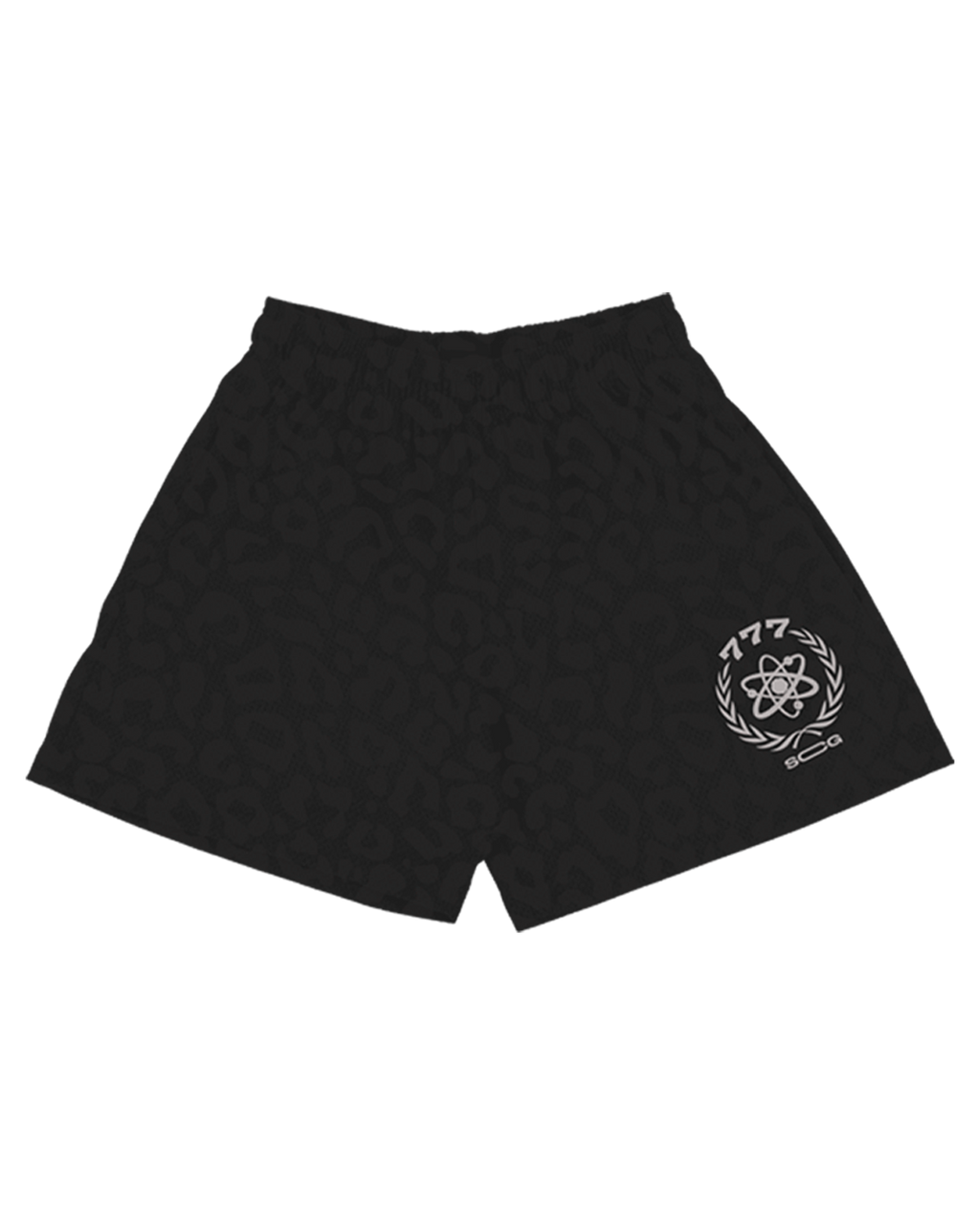 LEOPARD SHORTS (BLACK)